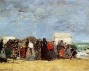 尤金 布丹 : Trouville, Beach Scene